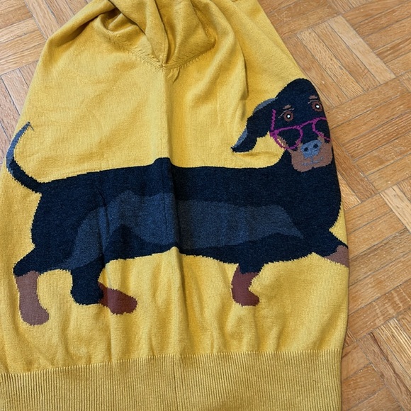 Joules Yellow Dog Print Sweater - Picture 6 of 14